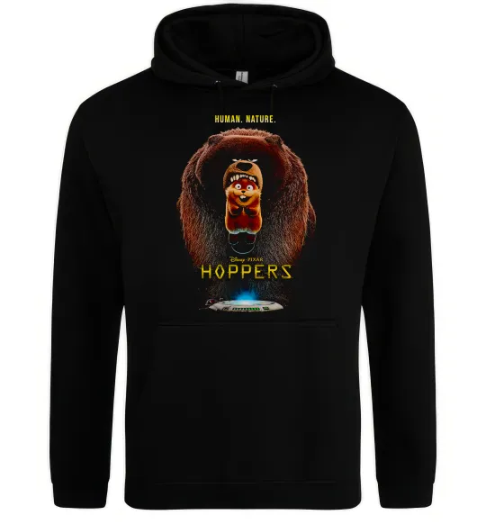 Женская толстовка (худи) Hoppers Human nature Черный фото