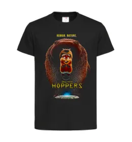 Дитяча футболка Hoppers Human nature Чорний фото