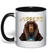 Чашка с цветной ручкой Hoppers Черный фото