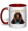 Чашка с цветной ручкой Hoppers Красный фото