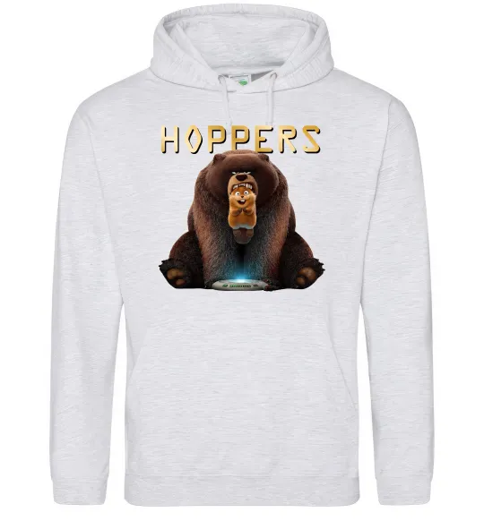 Мужская толстовка (худи) Hoppers Серый меланж фото