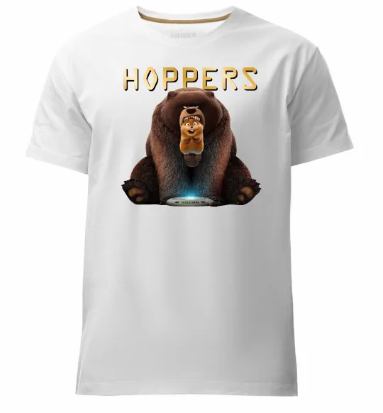 Мужская премиум футболка Hoppers Белый фото