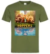 Мужская футболка Hoppers poster Оливковый фото