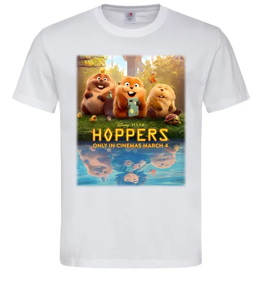 Мужская футболка Hoppers poster Белый фото