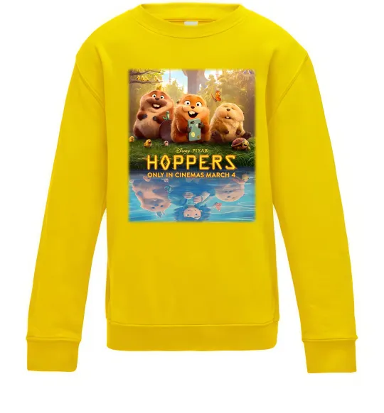 Детский Свитшот Hoppers poster Солнечно желтый фото