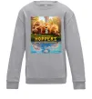 Детский Свитшот Hoppers poster Серый меланж фото