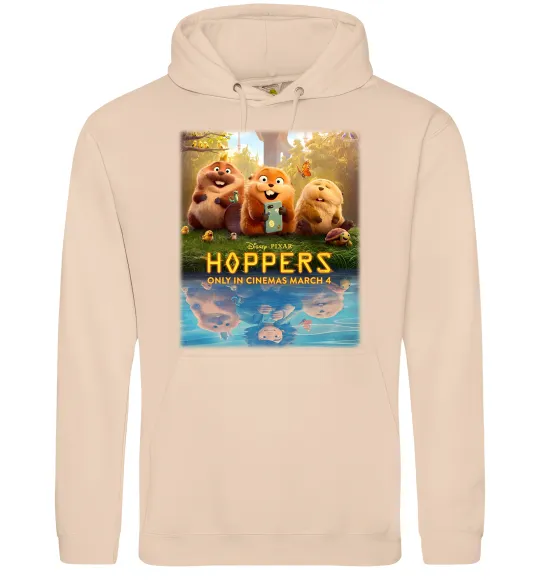 Женская толстовка (худи) Hoppers poster Песочный фото