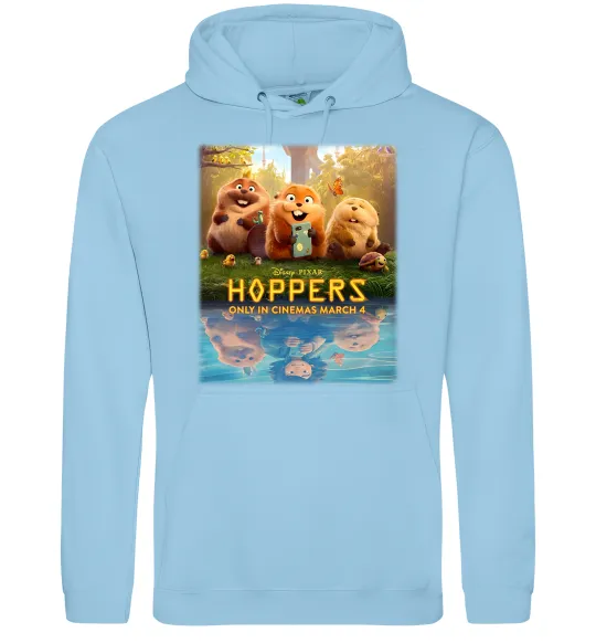 Женская толстовка (худи) Hoppers poster Голубой фото