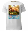 Мужская премиум футболка Hoppers poster Белый фото