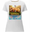 Женская премиум футболка Hoppers poster Белый фото