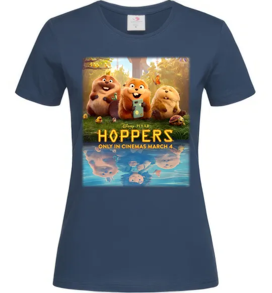 Женская футболка Hoppers poster Темно-синий фото