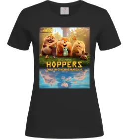 Женская футболка Hoppers poster Черный фото