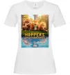 Женская футболка Hoppers poster Белый фото