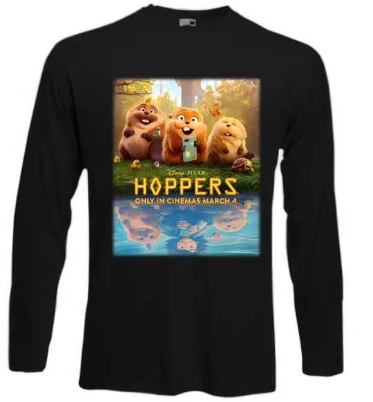 Лонгслив Hoppers poster Черный фото