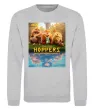 Свитшот Hoppers poster Серый меланж фото