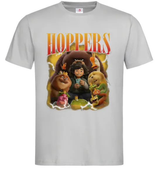 Мужская футболка Стрибунці персонажі Серый фото