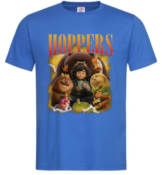 Мужская футболка Стрибунці персонажі Ярко-синий фото