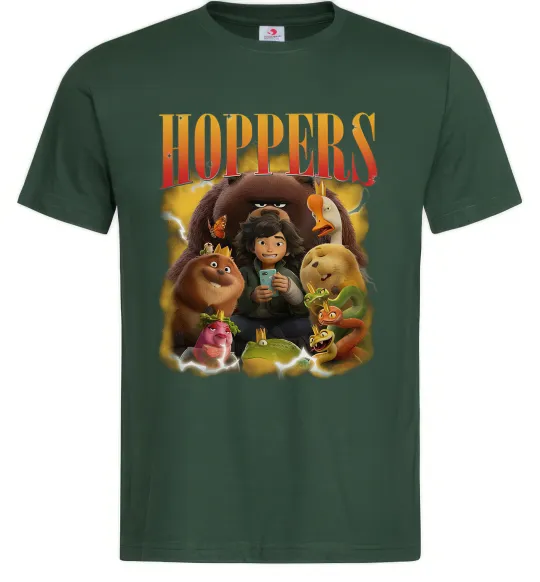 Мужская футболка Стрибунці персонажі Темно-зеленый фото