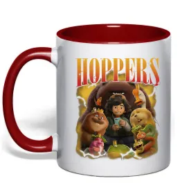Чашка с цветной ручкой Tom Lizard meme Hoppers Черный фото