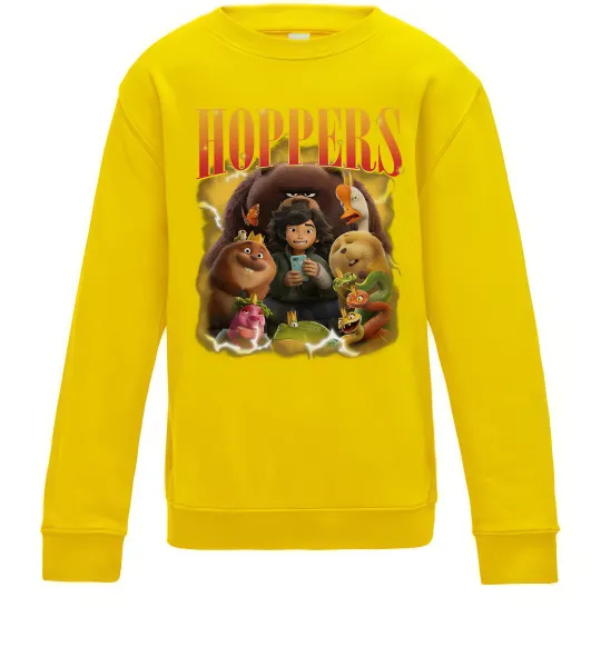Детский Свитшот Стрибунці персонажі Солнечно желтый фото