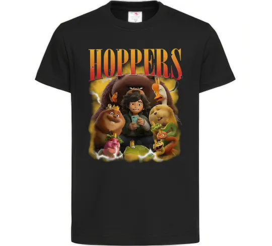 Детская футболка Стрибунці персонажі Черный фото