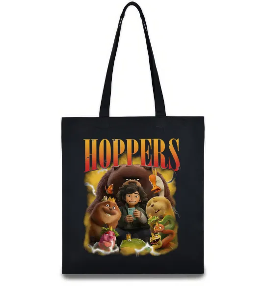 Эко-сумка Стрибунці персонажі Черный фото