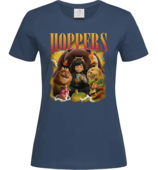 Женская футболка Стрибунці персонажі Темно-синий фото