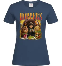 Женская футболка Стрибунці персонажі Темно-синий фото