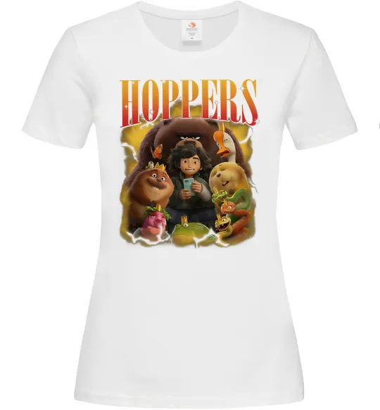 Женская футболка Стрибунці персонажі Белый фото