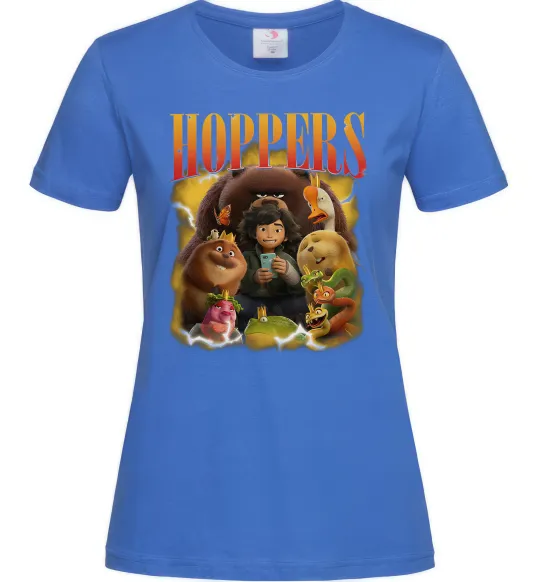 Женская футболка Стрибунці персонажі Ярко-синий фото