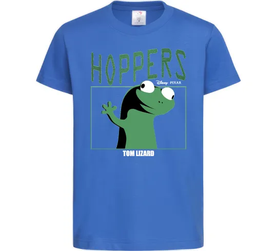 Детская футболка Tom Lizard meme Hoppers Ярко-синий фото