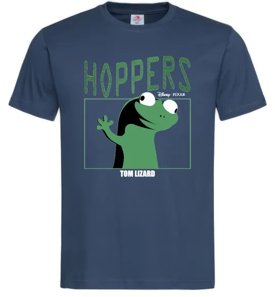 Мужская футболка Tom Lizard meme Hoppers Темно-синий фото