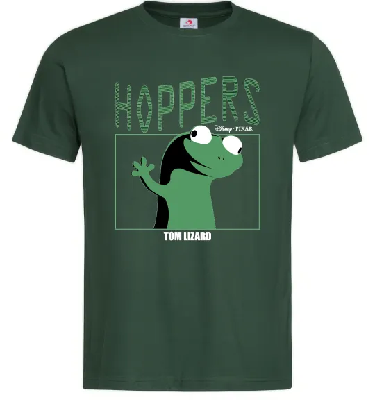 Мужская футболка Tom Lizard meme Hoppers Темно-зеленый фото