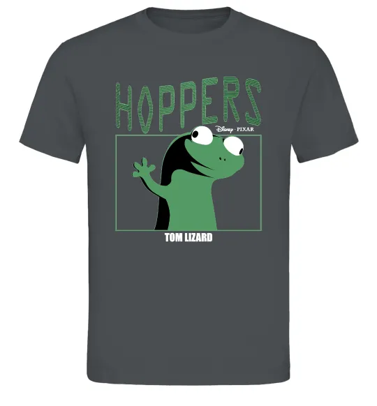 Мужская футболка Tom Lizard meme Hoppers Графит фото