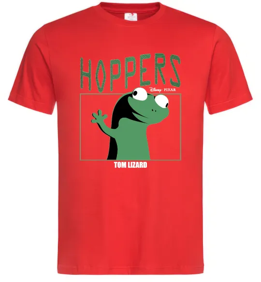 Мужская футболка Tom Lizard meme Hoppers Красный фото