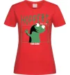 Женская футболка Tom Lizard meme Hoppers Красный фото