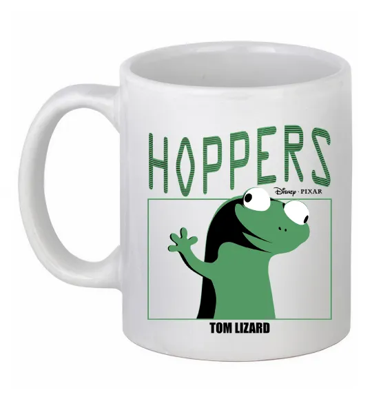 Чашка керамическая Tom Lizard meme Hoppers Белый фото
