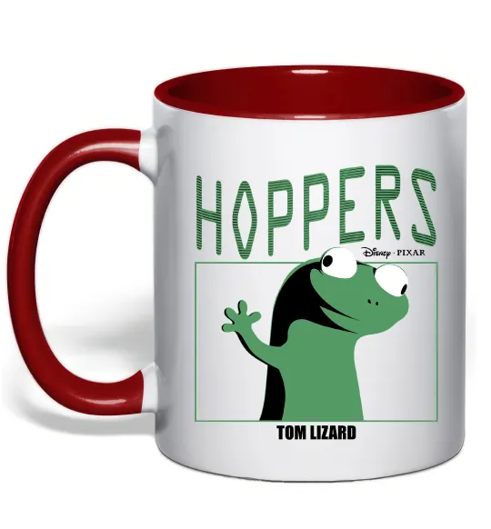Чашка с цветной ручкой Tom Lizard meme Hoppers Красный фото