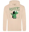 Женская толстовка (худи) Tom Lizard meme Hoppers Песочный фото