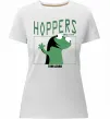 Женская премиум футболка Tom Lizard meme Hoppers Белый фото