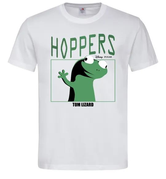 Мужская футболка Tom Lizard meme Hoppers Белый фото