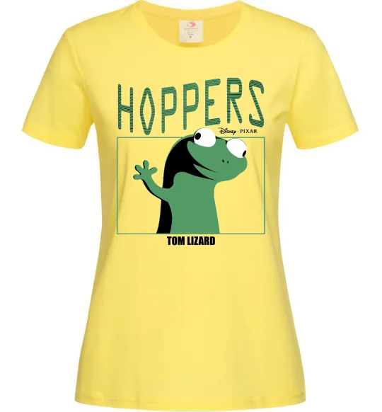 Женская футболка Tom Lizard meme Hoppers Лимонный фото