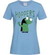 Женская футболка Tom Lizard meme Hoppers Голубой фото