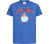 Детская футболка Fish Queen Hoppers Ярко-синий фото