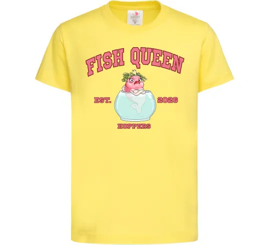 Детская футболка Fish Queen Hoppers Лимонный фото