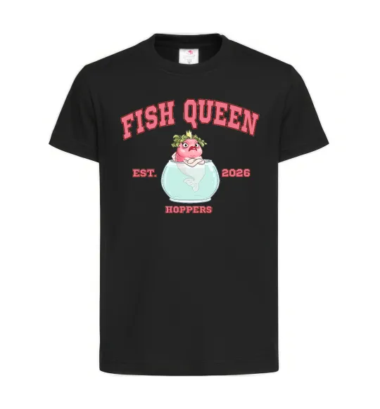 Детская футболка Fish Queen Hoppers Черный фото