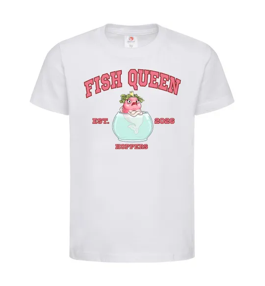 Детская футболка Fish Queen Hoppers Белый фото