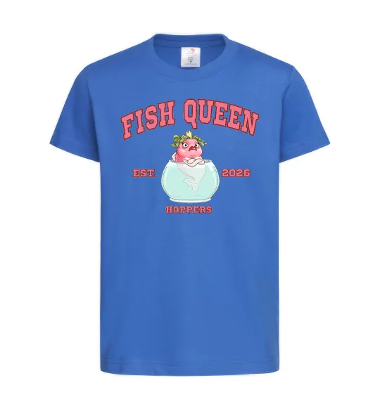 Детская футболка Fish Queen Hoppers Ярко-синий фото