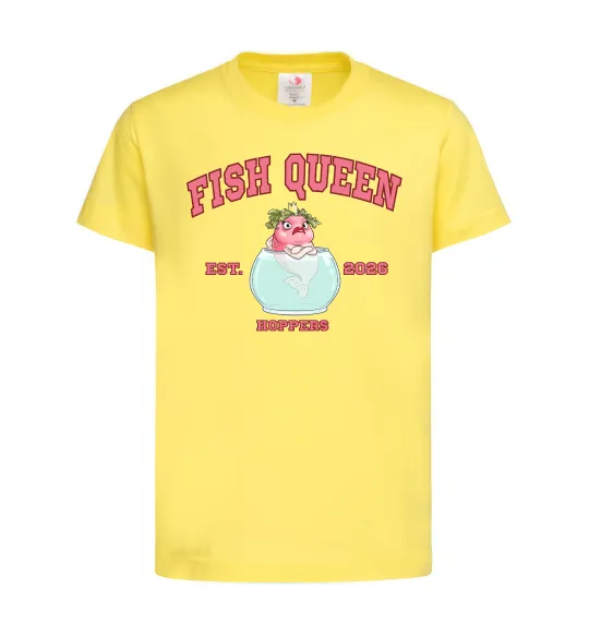 Детская футболка Fish Queen Hoppers Лимонный фото