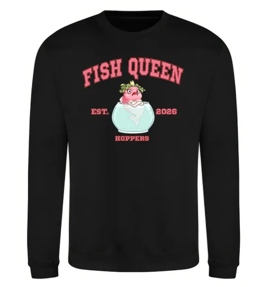 Свитшот Fish Queen Hoppers Черный фото